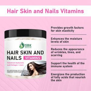 Give <b>Your</b> Body What It Needs Hair Skin and Nails Vitamins Capsules Bovine Whole Colostrum Multi-Vitamin Biotin Beauty Capsules - Product Image 2
