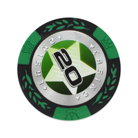 YH Vente chaude 14g Jetons de poker classiques en argile personnalisés Casino Las Vegas Jetons de poker Texas pour les jeux de hasard