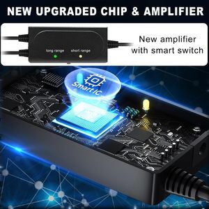 Antena <span class=keywords><strong>de</strong></span> <span class=keywords><strong>TV</strong></span> Digital HD 4K <span class=keywords><strong>para</strong></span> Interiores, Amplificada, con Largo Alcance, Compatible con VHF/UHF, 30 dBi - Product Image 4