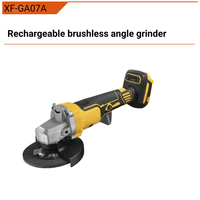 Meuleuse d'angle sans fil 21V sans balais, batterie Li-ion, chargeur rapide, usage industriel et DIY XF-GA07A 850W pour découpe et polissage métal/pierre