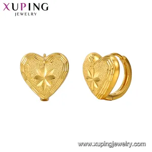 Copper Earring E-212 Xuping Copper Hot Sale Thailand Design Jewelry 24k Gold Plated Hoop Earrings For Women