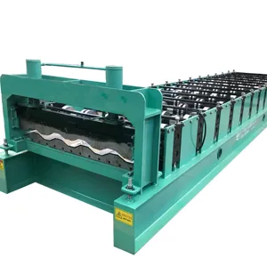 Box Profile Steel Frame Ribbed Galvanized Carriage Board Making Roll Forming Machine Supplier