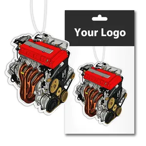 Gepersonaliseerde Custom Logo Papier Auto Opknoping Auto Luchtgeurverfrisser Verschillende Vormen Geuren Custom Auto Luchtverfrisser