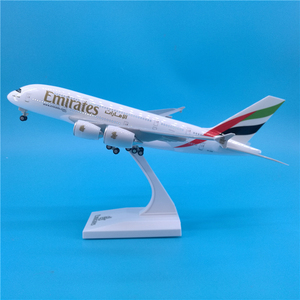 Modelo Desmontable de Airbus A380 de Emirates Airlines con Control de Sonido, 30 cm, Resina ABS con Luz LED Interior, Regalo de Cumpleaños para Niños - Product Image 1