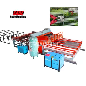 High speed 3-6mm galvanized wire full automatic bending welded wire 3d fence mesh panel welding machine in China