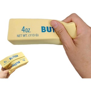 Jouet anti-stress en mousse PU en forme de bloc de beurre, à rebond lent, pour le bureau - Product Image 2