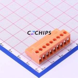 HT396K-3.96-9P Plug-in Terminal Block P=3.96mm Connector ( Connector Type: Male Plug )( Construction: 1x9P )( Pitch: 3.96mm ) - Product Image 1