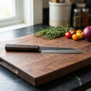Couteaux de chef de haute qualité, écologiques, faits à la main, avec manche en bois, lames en acier inoxydable, design moderne, emballage personnalisé - Product Image 3