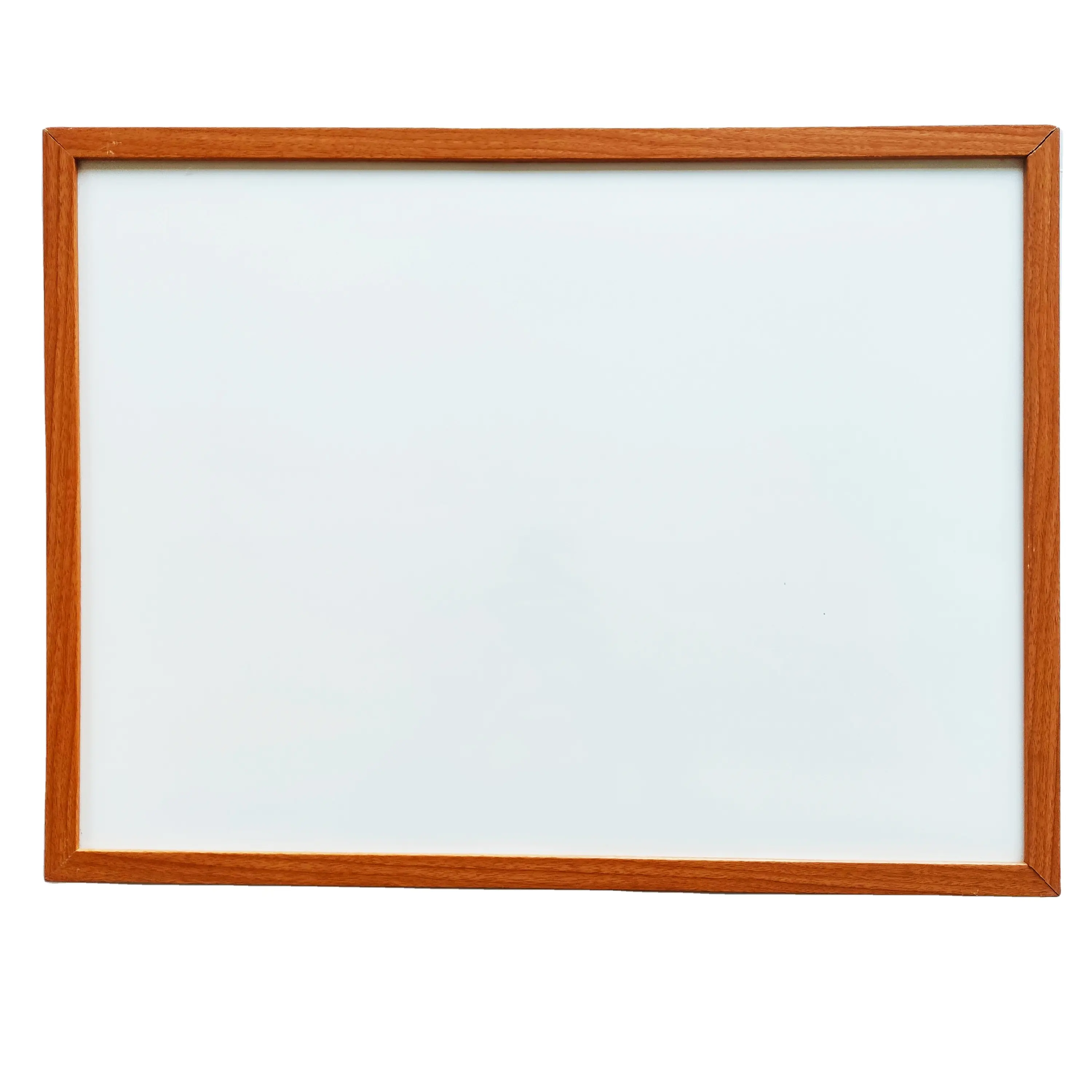 60*45cm factory price wooden frame magnetic whiteboard with two markers, a marker and an eraser
