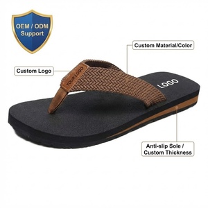 Sandalias de Verano para Hombre Nicecin, Nuevo Diseño, Duraderas, con Tira Ancha de Tela, Soporte para el Arco, Suela de Grosor Personalizado - Product Image 1