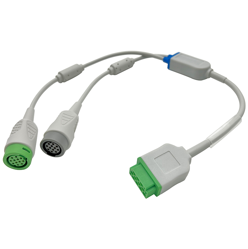 GE Critikon Dinamap Carescape Double dual ECG adapter Cable