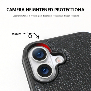 Étui de téléphone à rabat en cuir de luxe personnalisé et durable avec porte-cartes et portefeuille pour iPhone 17 16 15 14 13 12 Pro Max – Vente en gros - Product Image 3