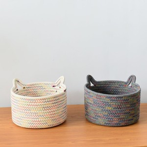 Woven Storage <b>Basket</b> Round 1-3L Handmade Desktop Organizer For Toys Keys Snacks - Product Image 1