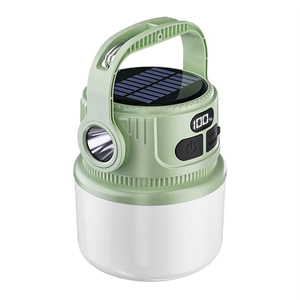 Lanterne de camping LED rechargeable à l'énergie solaire, étanche, lumière d'urgence pour utilisation en extérieur dans une tente pendant les pannes de courant, alimentée par batterie - Product Image 1