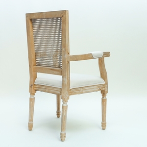 Diseño moderno Comedor <span class=keywords><strong>de</strong></span> madera francés Cómodos sillones antiguos vintage Sillas Luis - Product Image 5