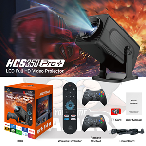 Hcs350pro + Máy Chiếu Thông Minh Tốt Nhất Bán 450 ANSI Lumens 8G RAM 30000 + Chơi Game 1080P Độ Phân Giải Điều Khiển Bằng Giọng Nói, Android 11" - Product Image 1