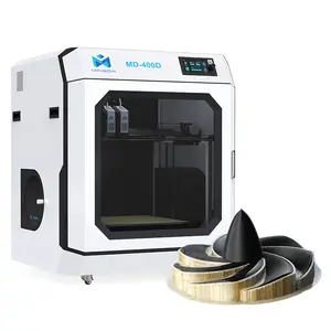 2024 Nieuwste Minga MD-400D 3Dprinters Hoge Kwaliteit Idex 400*400*400Mm Koolstofvezel 3D-printer
