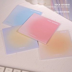 Blocs-notes autocollants Yolk Summer Gradient 10 cm x 10 cm, 50 feuilles, pour papeterie étudiante - Product Image 2