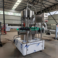 Machine de remplissage rotative à basse pression réglable de 50 à 5000 ml, trémie SUS304, remplissage automatique pour l'industrie alimentaire et des boissons