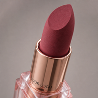 Rouge à lèvres mat personnalisé, couleur intense et lisse, maquillage pour les lèvres, marque privée, cosmétique de beauté pour un usage quotidien
