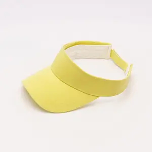 Topi Pantai Visor Luar Ruangan Sublimasi Logo Kustom Grosir Topi Pelindung Matahari Dapat Diatur