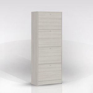 Zapatero con 4 Puertas Abatibles, Modelo Multiusos, 62x29 cm, H. 158 Eucalipto - Product Image 1