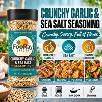 Assaisonnement au sel marin et à l'ail, marque privée OEM ODM, mélange d'épices croustillantes pour poulet, fruits de mer, légumes, fabricant en gros