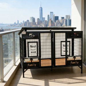 Nichoir extérieur en bois de cèdre - Arôme naturel qui repousse les puces pour le confort des animaux de compagnie dans le jardin - Product Image 3