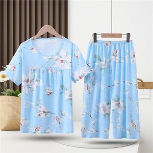 <span class=keywords><strong>ชุด</strong></span>นอนแม่แขนสั้นขนาดใหญ่พิเศษสำหรับ<span class=keywords><strong>ผู้</strong></span>หญิง, <span class=keywords><strong>ชุด</strong></span> XL-4XL ใส่อยู่บ้านชุดนอนสำหรับผู้<span class=keywords><strong>สูงอายุ</strong></span> - Product Image 3