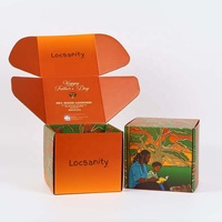 Boîte d'emballage personnalisée en carton ondulé pour perruques, extensions de cheveux, cils, avec logo imprimé, pour expédition et cadeaux