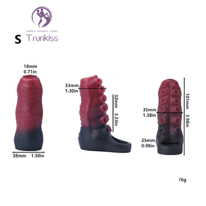 Ensemble de gode à tentacules de poulpe Produit de sexe adulte doux avec ventouse forte Verrouillage efficace du sperme <span class=keywords><strong>Préservatif</strong></span> de gode portable pour hommes - Product Image 2
