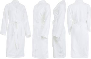 Albornoz de Spa de Lujo para Hotel, de Felpa Coral Blanca, Suave, Reciclable, de Algodón, con Logotipo Personalizado, Empaque a Granel para Mujer y Uso Doméstico - Product Image 4