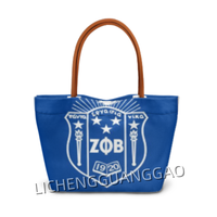 Sac fourre-tout imprimé Gamma Phi Delta de haute qualité, sac à main de shopping, sac à bandoulière quotidien pour femme, sac de courses réutilisable