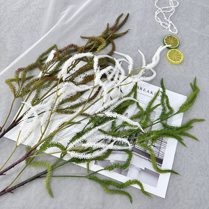Ramas de sauce artificiales de plantas puras, follaje de seda de alta calidad para decoración del hogar, accesorios de boda, blanco, marrón, verde - Product Image 3