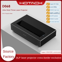 Fabrikneuer D068 Full HD 1080P Laser-Kurzdistanz-Heimkino-Projektor, tragbar, Smart, für Spiele, Android 11, WIFI6 für 5.2