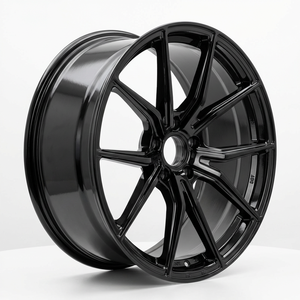 ล้ออะลูมิเนียมฟอร์จชิ้นเดียวแบบใหม่ สีดำ สำหรับรถยนต์หลากหลายรุ่น เช่น Panamera, Taycan, Mercedes AMG, Alfa Romeo Stelvio ขนาด 18-24 นิ้ว - Product Image 2