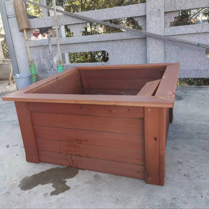 <span class=keywords><strong>Jardinière</strong></span> en <span class=keywords><strong>bois</strong></span> rectangulaire moderne de grande taille pour fleurs, plantes et légumes pour jardin extérieur - Product Image 3