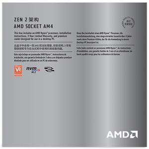 AMD Ryzen 9 <span class=keywords><strong>3900X</strong></span> พร้อมซ็อกเก็ต AM4 3800MHz ความถี่ Radeon Vega สนับสนุนโปรเซสเซอร์กราฟิกสำหรับหน่วยความจำ DDR4-3200 - Product Image 3