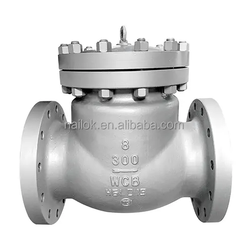 Cf8 Stainless Steel 316 Metal Seal Check Valve Industrial Control Water Gas Oil Steam Flow Pn16 Flanged Flange Swing Check Valve
