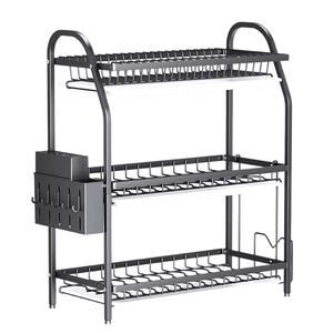 Vente chaude Ménage Vaisselle <span class=keywords><strong>Rack</strong></span> Cuisine 2/3 Couche Étagères Plat et Vaisselle <span class=keywords><strong>Rack</strong></span> De Stockage Égouttoir - Product Image 2