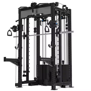 . Macchina Multifunzione Commerciale Smith Bar Power Rack con Crossover a Cavi per Home Gym, Attrezzatura per Allenamento Completo del Corpo, 70 kg ciascuno - Product Image 5