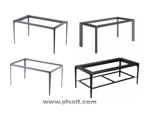 Mesa de comedor de Metal de aluminio moderna portátil, patas de mesa, placa superior angular para muebles, mayorista de patas de mesa derribadas - Product Image 2