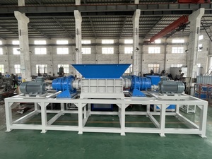 Double Shaft Shredder <b>Machine</b> Pump New 2024 High Safety PLC Controlled Gearbox 75KW Plastic Waste Car <b>Tires</b> Recycling OUSUI Plas - Product Image 3