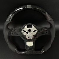 Volant en Cuir Carbone et LED pour Volkswagen VW Golf 5 6 7 R MK6 MK7 MK8 Jetta Passat B8 Polo Tiguan GTI