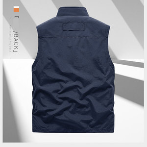 نوعية جيدة سريعة الجافة حجم كبير معاطف في الهواء الطلق سستة لينة قذيفة سترات المشي لمسافات طويلة سترة متعددة جيب سريعة الجفاف - Product Image 4