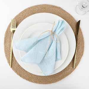 Baumwolle Leinen Stoff Abendessen Olive Green ic Thick Tisch Servietten für Herbst Thanksgiving Weihnachts feier Hochzeits dekoration - Product Image 4