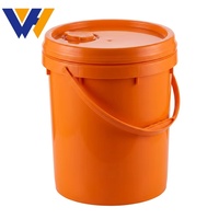 Seau à essence rond en plastique de 20 L pour peinture et revêtement, seau à huile de 5 gallons (30 L) pour usage industriel