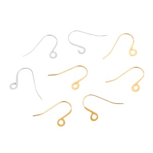 <b>Earring</b> <b>Hooks</b> with Loop | 18K PVD Gold Plated Stainless Steel French Ear Wires for DIY Dangle Jewelry Making Findings - Product Image 5