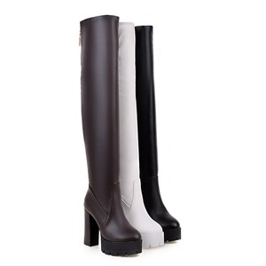 Nouvelles bottes pour femmes 2026, bottes de chevalier mi-mollet à motif noir en cuir véritable, chaussures pour femmes taille 43 - Product Image 5