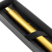 Vente en gros de boîte à stylo unique en carton noir mat cadeau promotionnel présentateur de stylo en stock bon pour Logo personnalisé PKG003
